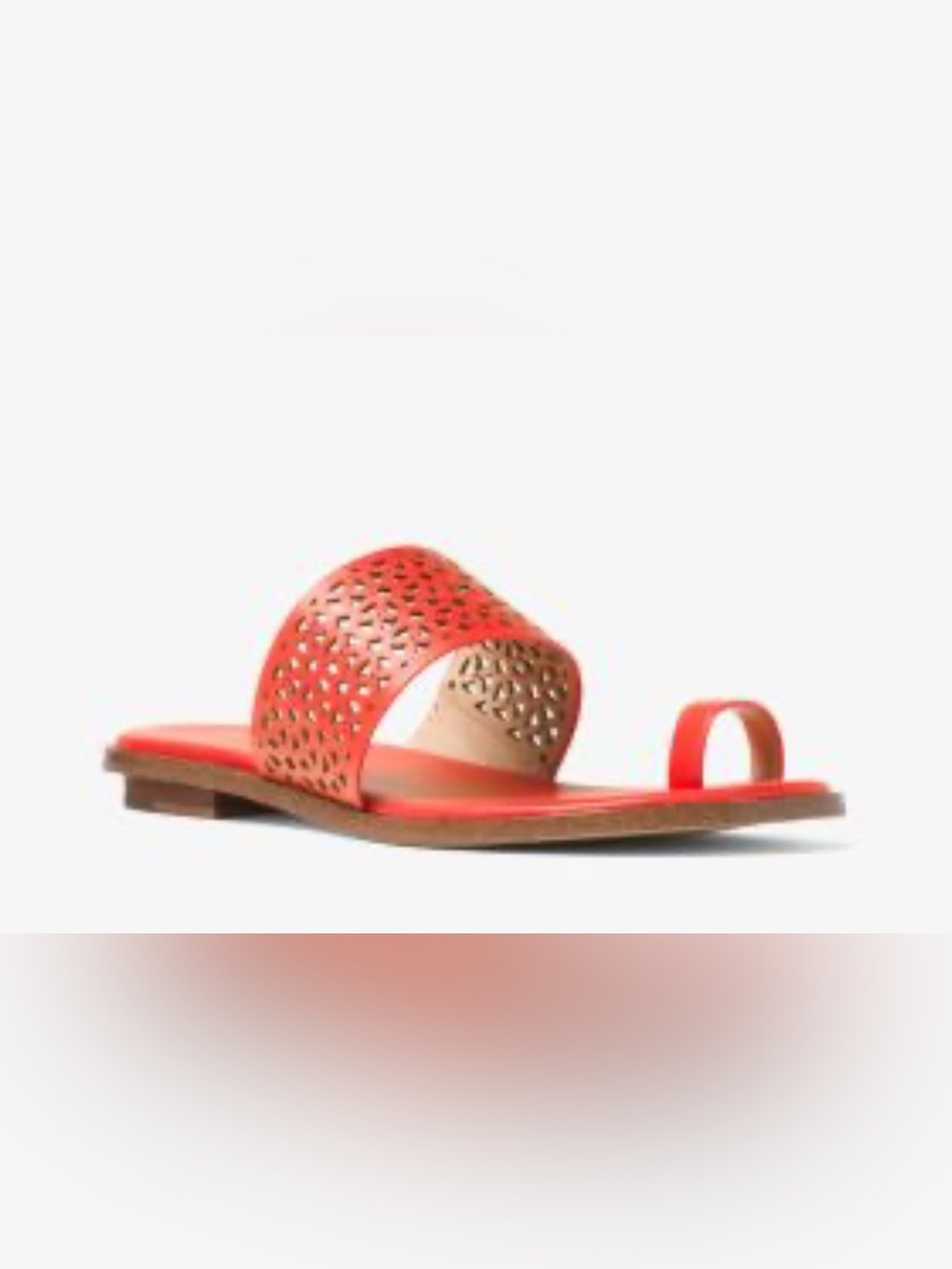 Michael Kors Perforated-Leather Sandal